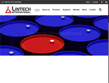 Tablet Screenshot of lintechinternational.com